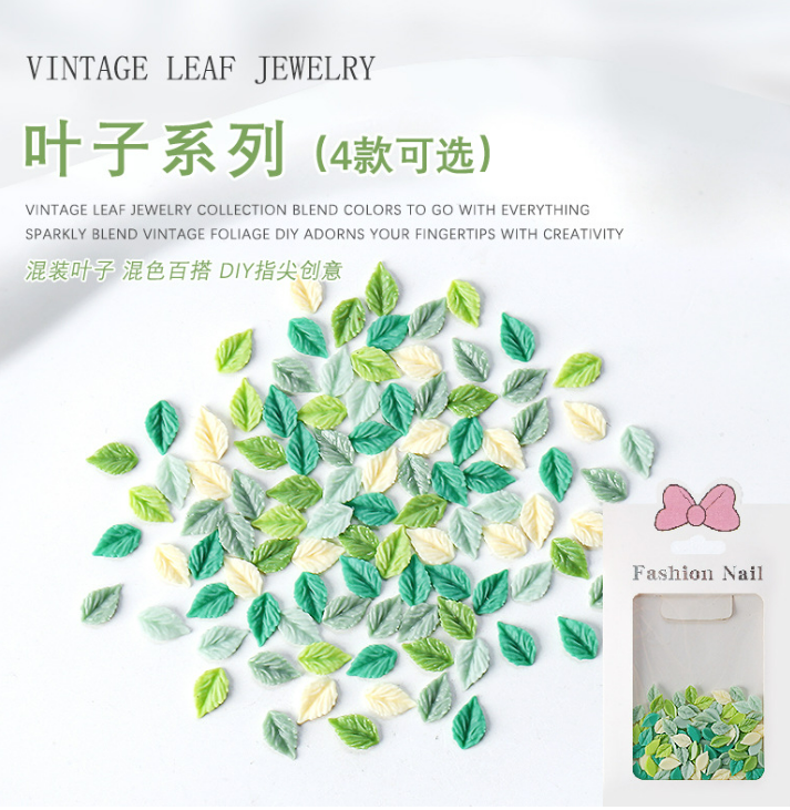 Nail Stone (3D Leaf)100 Pcs Mask Queen Nepal