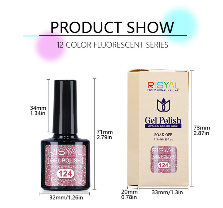 RISYAL Glitter Color Gel 7.3ml Mask Queen Nepal