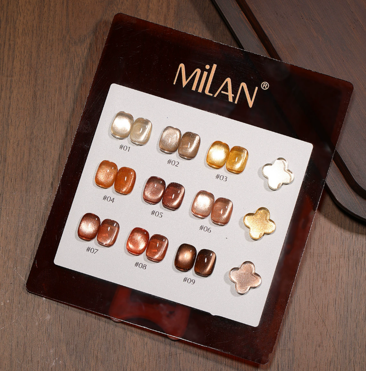 Milan Cat Eye Gel Nail Polish 9 Color Set Mask Queen Nepal