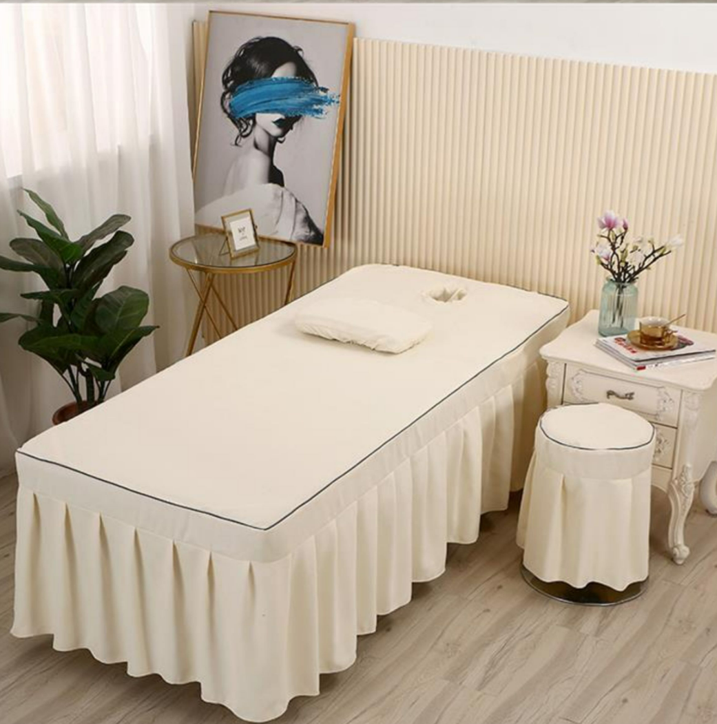 Beauty Salon Massage Bed Sheet (2 pcs set 80cm*190cm) Mask Queen Nepal