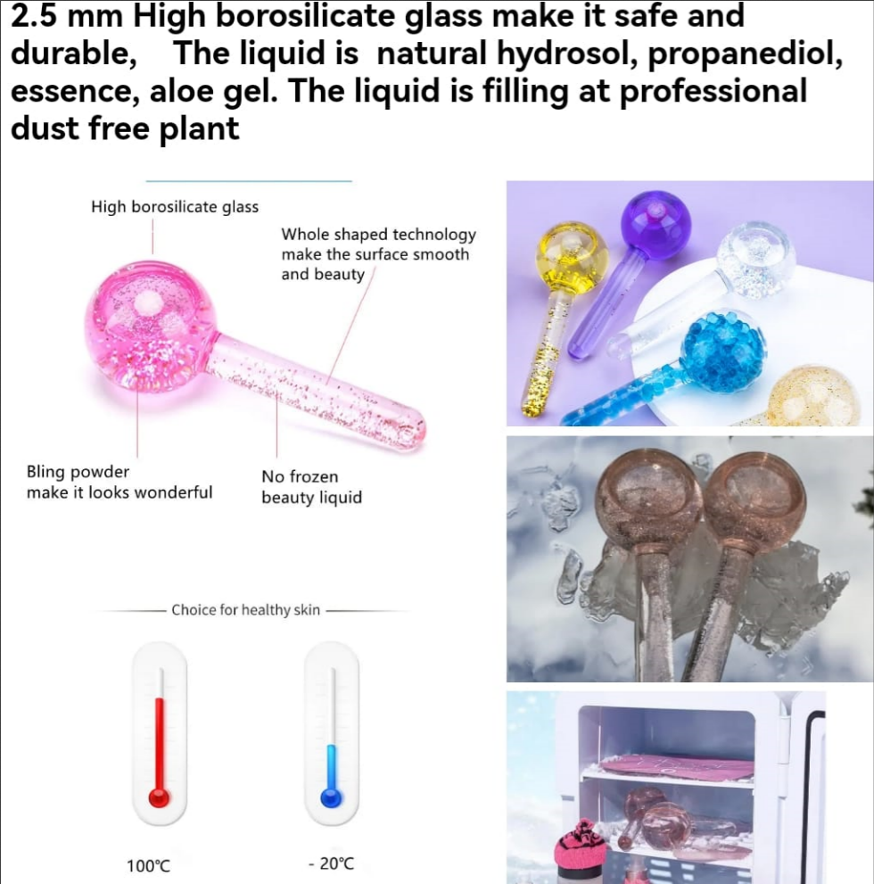 Beauty Crystal Ball Face Massage Skin Care Ball (Hot & Cold) Mask Queen Nepal