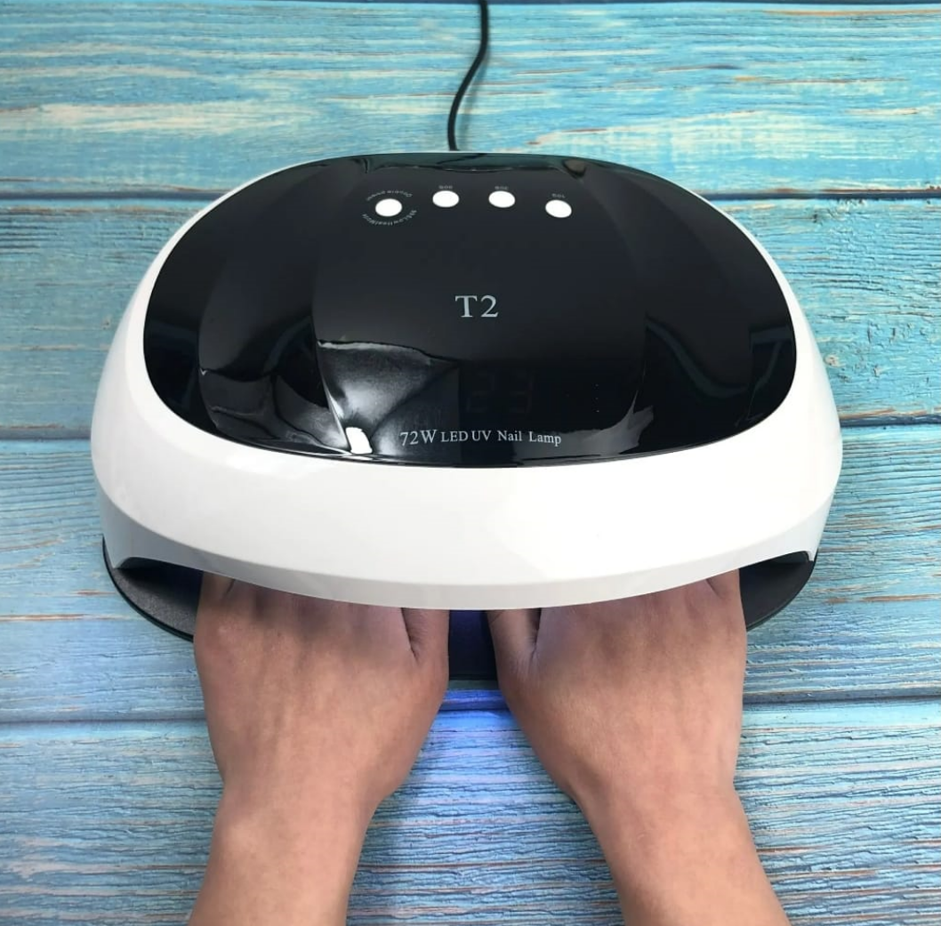 T2 UV LED Light For Gel Nails (Hands+Feet) 72W Mask Queen Nepal