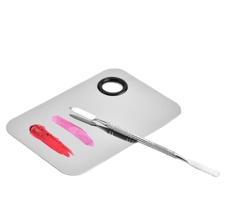 MQ Professional Stainless Steel Makeup Colour Mixing Palette Mask Queen Nepal