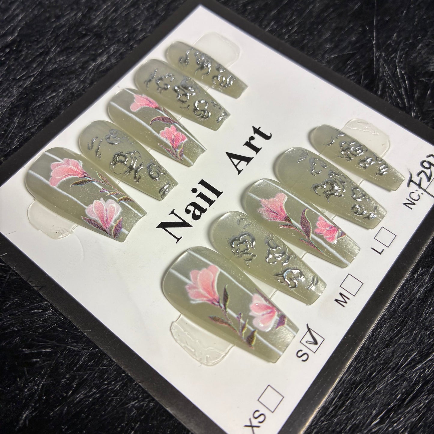 Press On Nails 10Pcs Code-F (200+) Easy Beauty Nepal