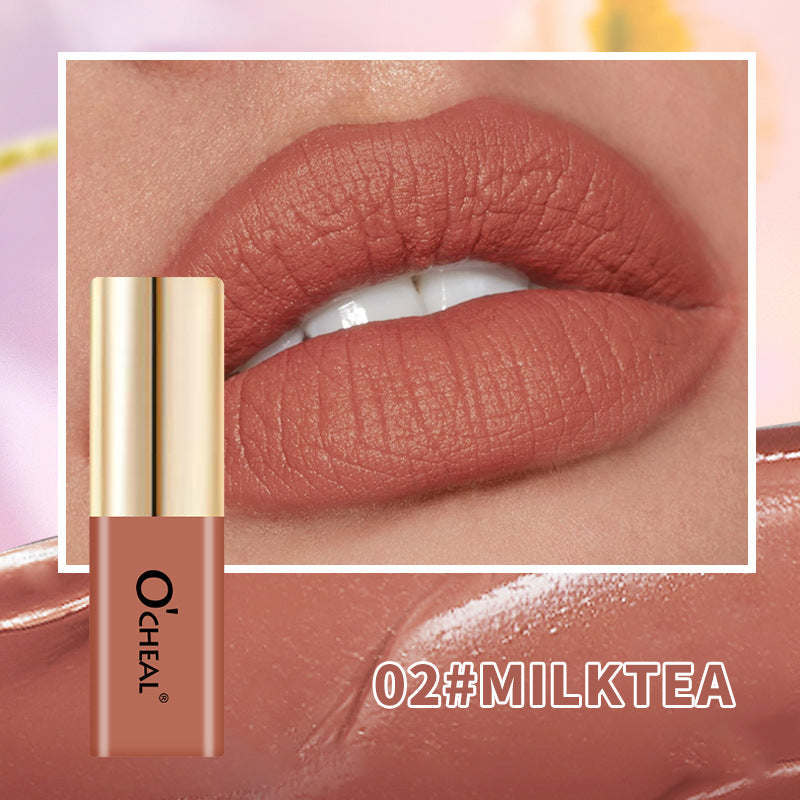 OCHEAL Small Bottle Matte Velvet Waterproof Long Lasting Lip Glaze Easy Beauty Nepal