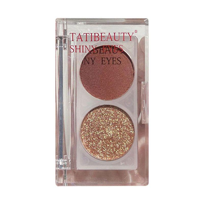 Tati Beauty Two Tone Pearl Glitter Sequins Eyeshadow Palette Easy Beauty Nepal