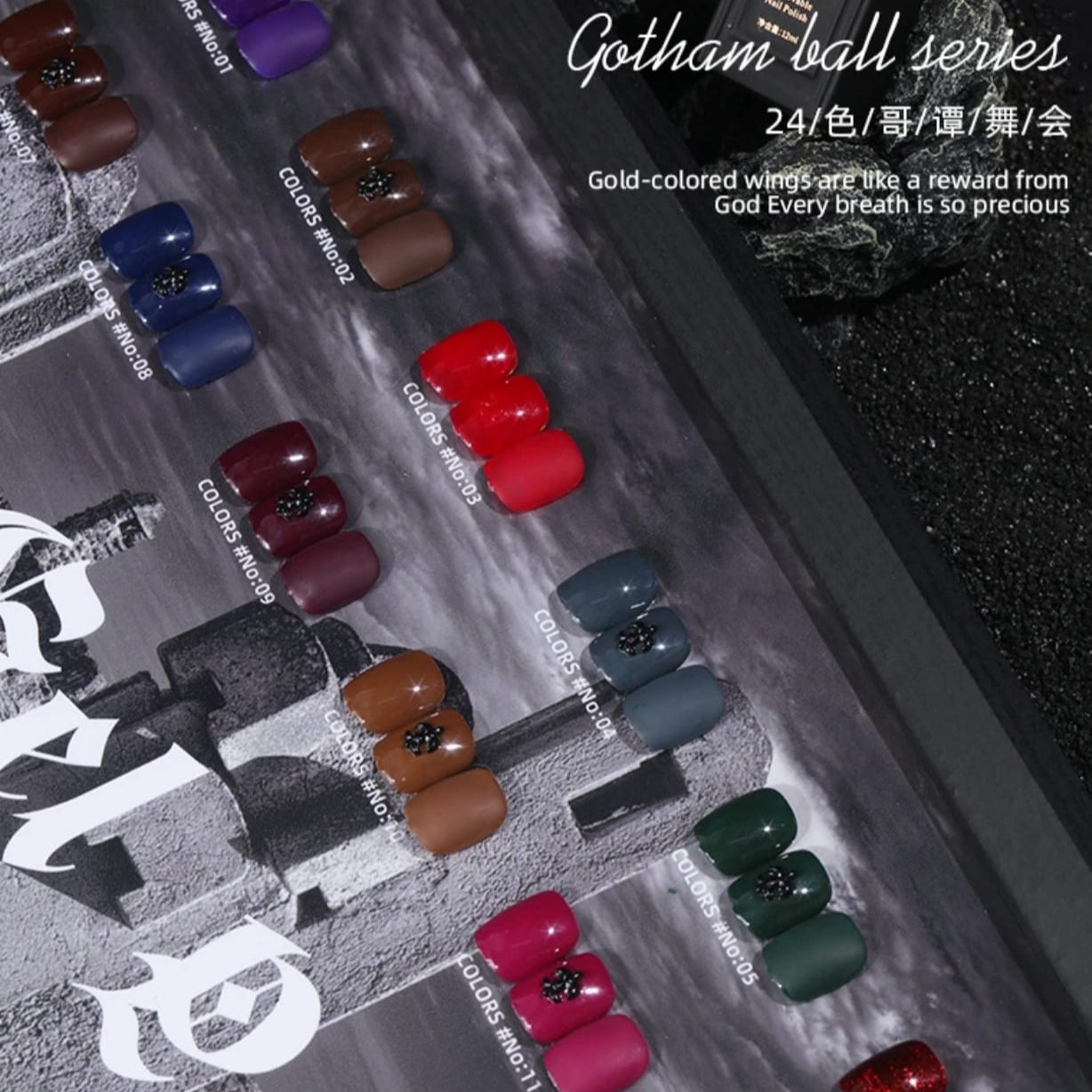 OUDINGYAN 24 Color Set 15ml With Display Board Mask Queen Nepal