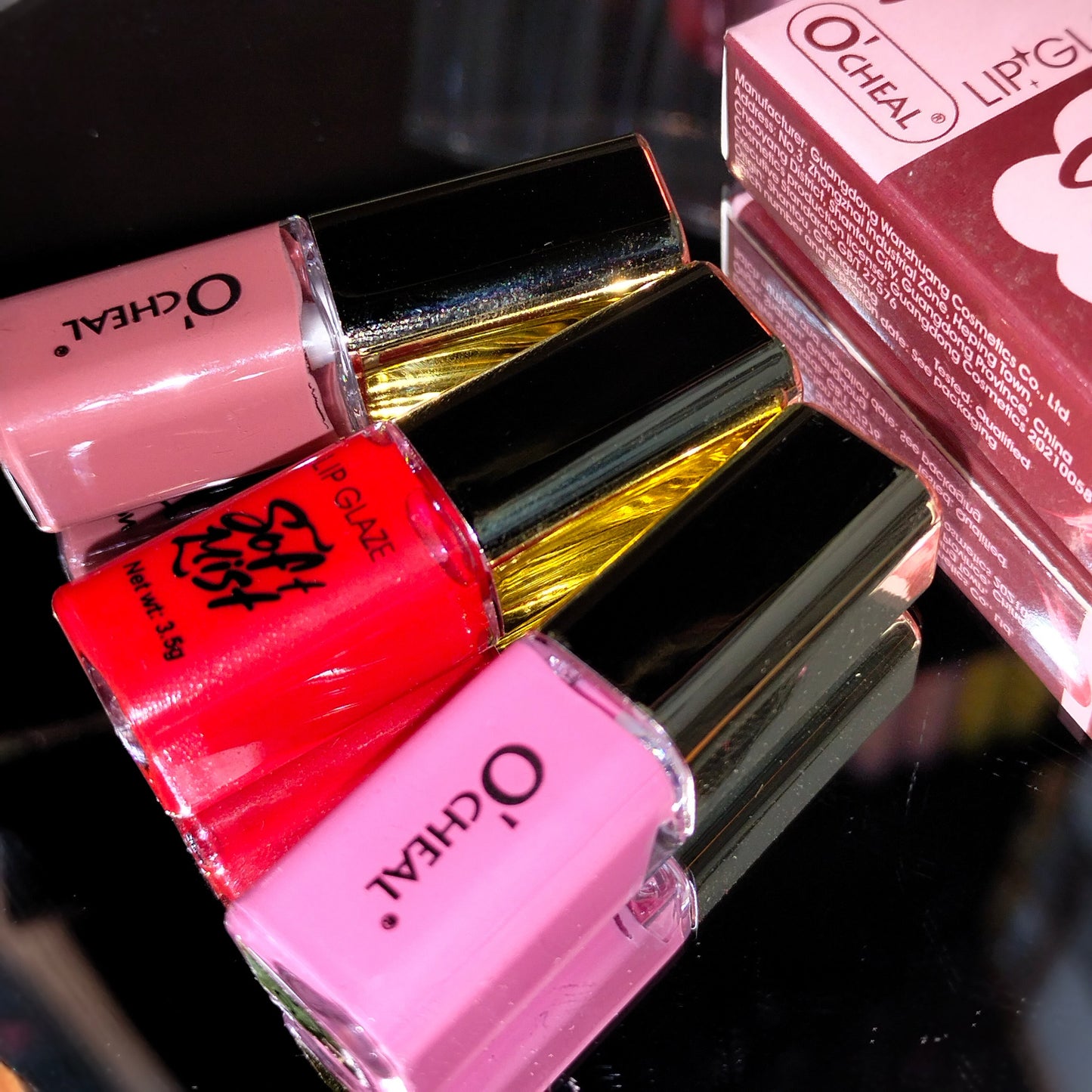 OCHEAL Moisturizing Lip Tint & Matte Velvet Waterproof Mini Lipstick 3Pcs Set Easy Beauty Nepal