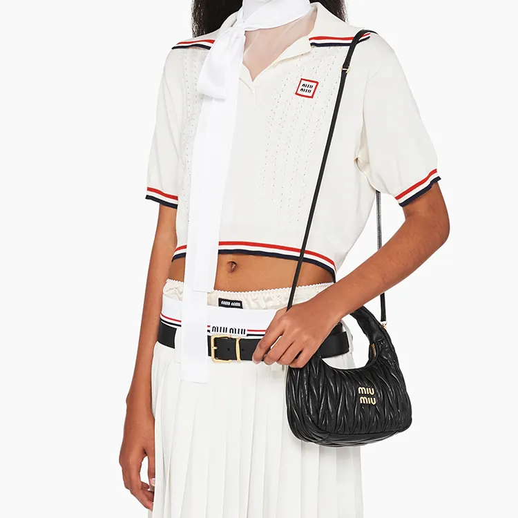 Miu Miu Wander Matelassé Soft Sheepskin Hobo Bag Easy Beauty Nepal