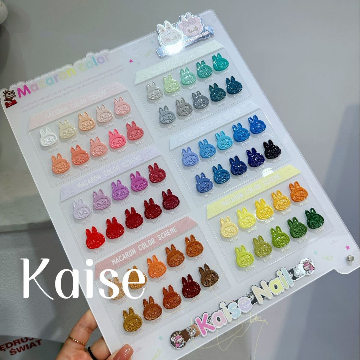 Kaishe Labubu 60 Shades Macaron Nail Gel Polish 15ml Peelable & Waterproof Mask Queen Nepal