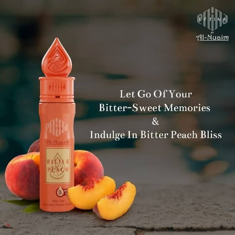 EFTINA by Al-Nuaim® Bitter Peach Attar Roll On - 6ml | Unisex Attar |