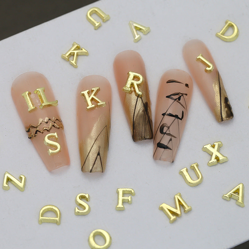 Alphabet Design Nail Art Rhinestone JS117-S1 / S2 Mask Queen Nepal