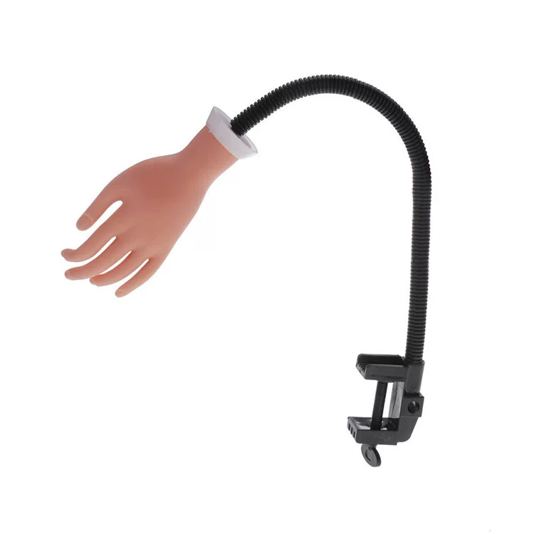 Flexible Gooseneck Nail Practice Hand With Desk Clamp Holder Mask Queen Nepal