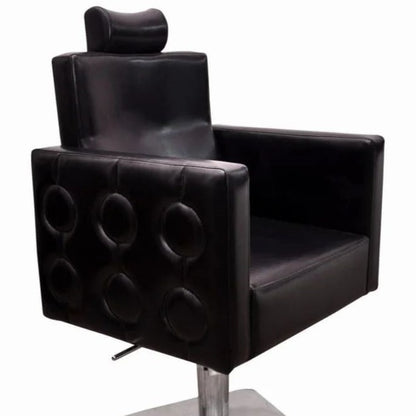 Aries Chair Black  Hydraulic Salon Chair, Synthetic Leather Mask Queen Nepal