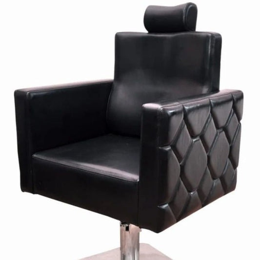 Hony Cum Chair Black Salon Chair, Genuine Leather Mask Queen Nepal