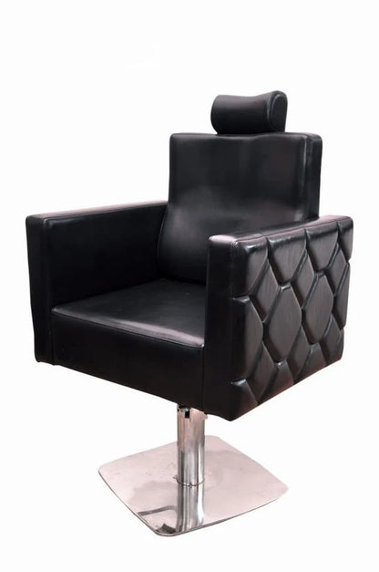 Hony Cum Chair Black Salon Chair, Genuine Leather Mask Queen Nepal