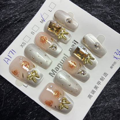 Press On Nails 10Pcs Code-L (090+) Easy Beauty Nepal
