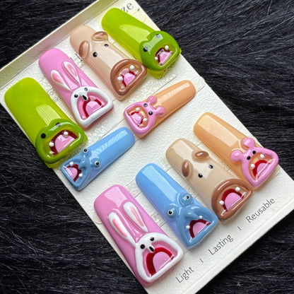 Press On Nails 10Pcs Code-Number (2000+) Easy Beauty Nepal