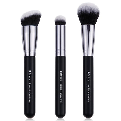DUcare Panda Black Makeup 3Pcs Brush Set Easy Beauty Nepal