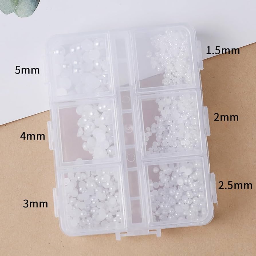 6 Grid Nail Stone Box Nail Art Rhinestone Mask Queen Nepal