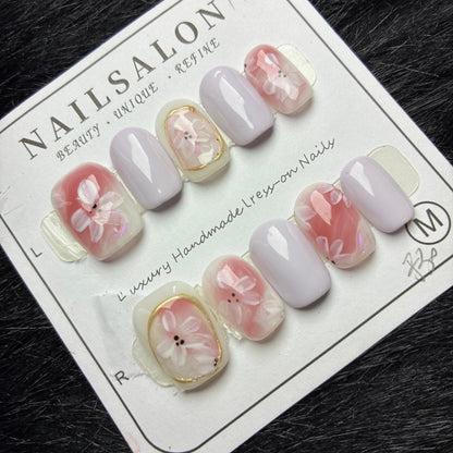 Press On Nails 10Pcs Code-Number (1000+) Easy Beauty Nepal