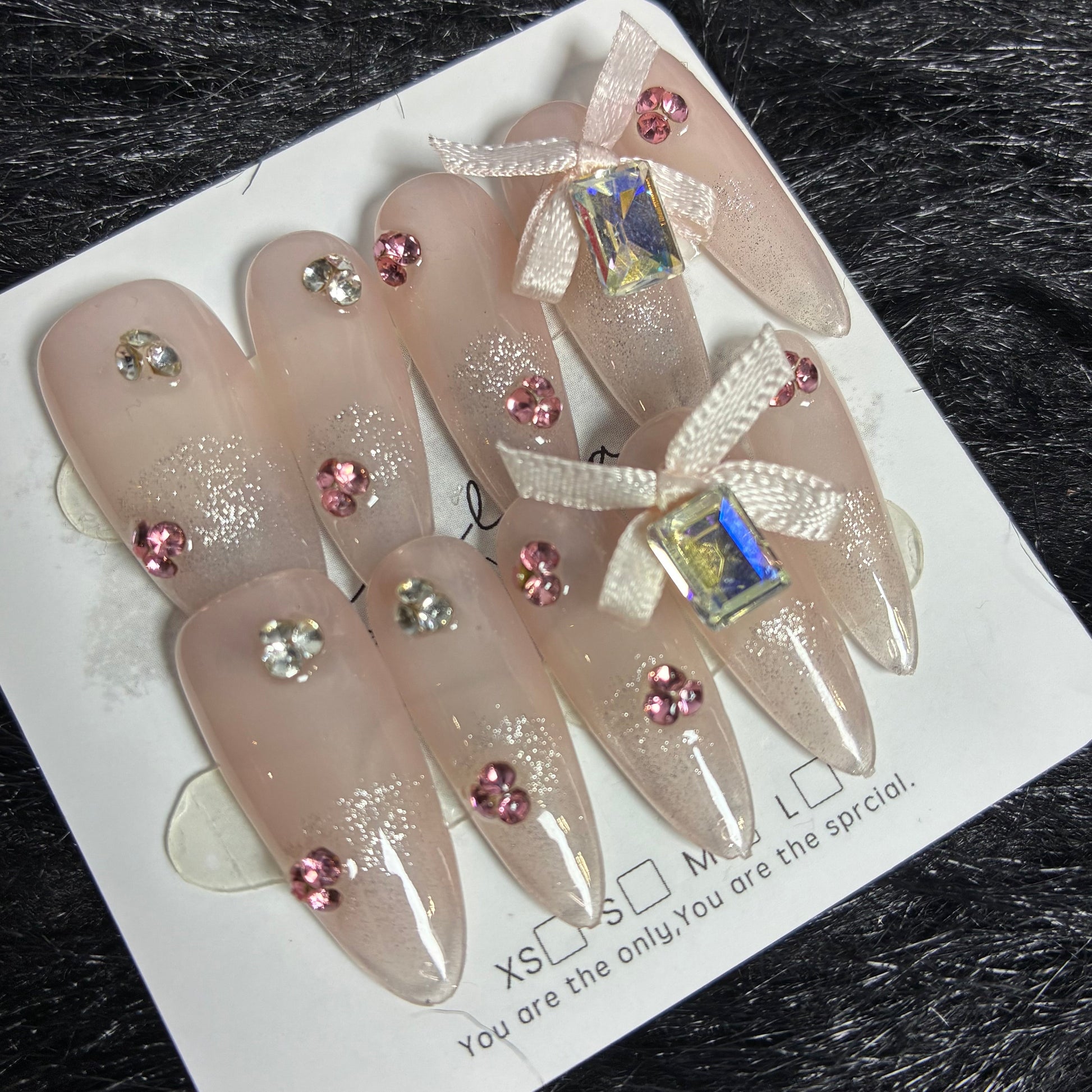 Press On Nails 10Pcs Code-L (000+) Easy Beauty Nepal