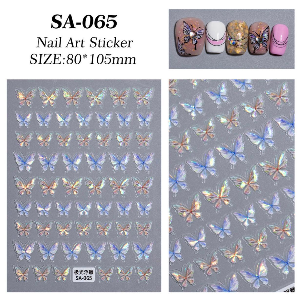 MOSR Nail Art Butterfly DIY Sticker For Nails Mask Queen Nepal