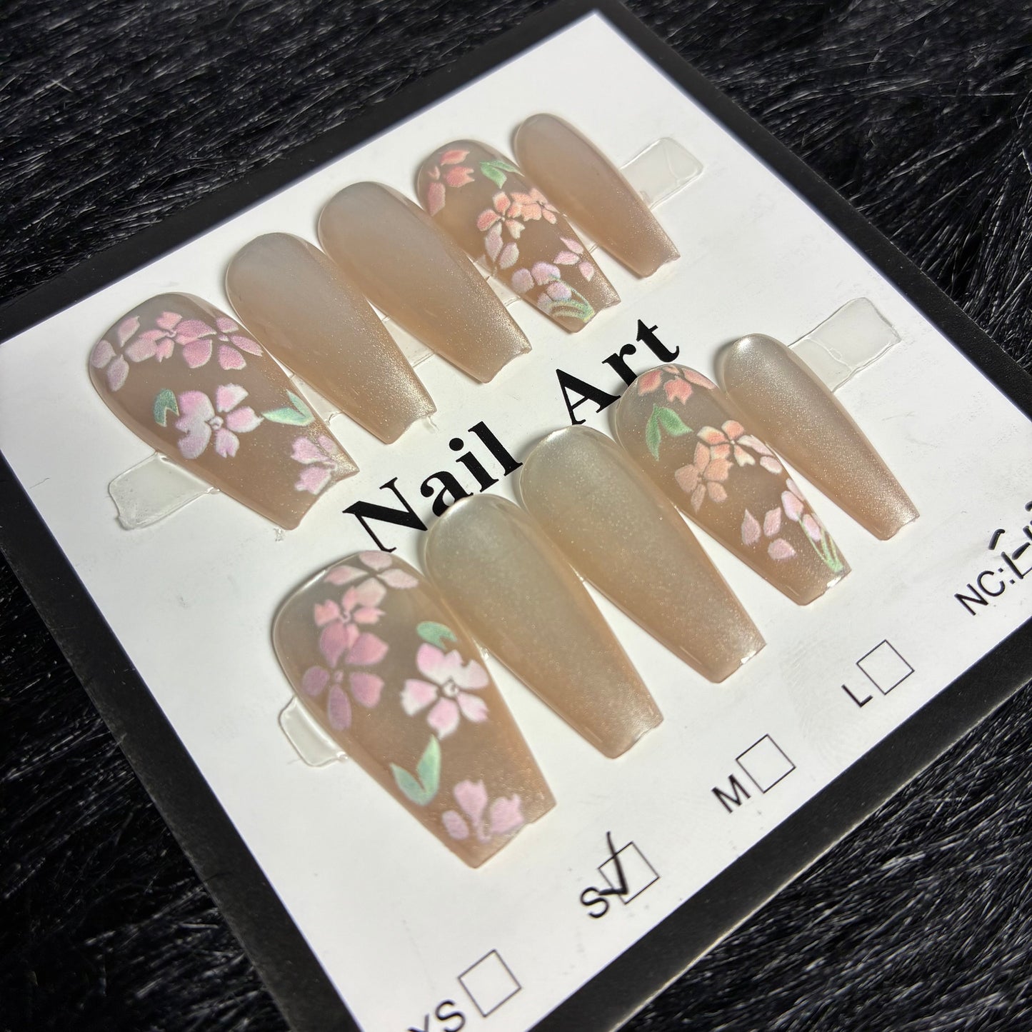 Press On Nails 10Pcs Code-F (000+) Easy Beauty Nepal