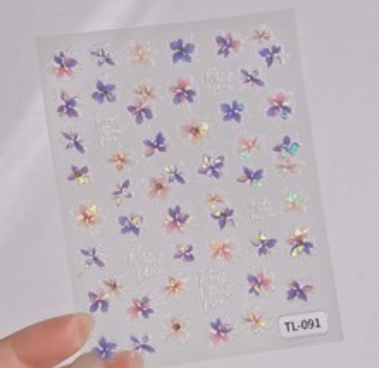 MOSR Nail Art Flower DIY Sticker For Nails Mask Queen Nepal