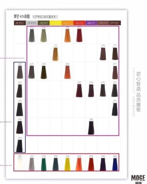 MOGE Professional Hair Dye YETONG Color Cream Mask Queen Nepal