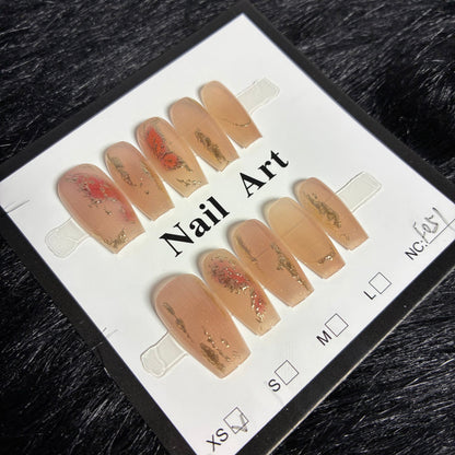 Press On Nails 10Pcs Code-F (000+) Easy Beauty Nepal