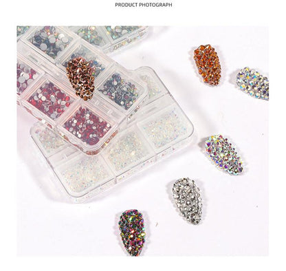 3D Nail Art Diamonds Decoration DIY Nails Mixed Size Crystal. Mask Queen Nepal