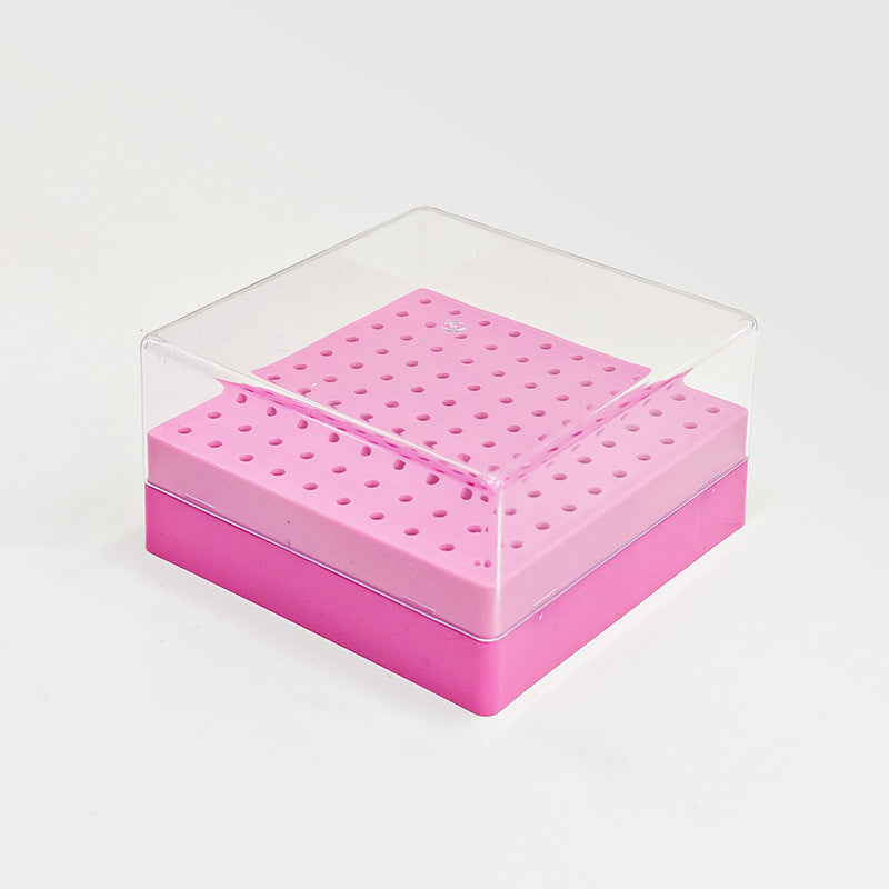 Nail Drill Bit Holder for Nail Container 100 Slots Mask Queen Nepal