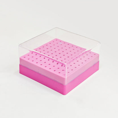 Nail Drill Bit Holder for Nail Container 100 Slots Mask Queen Nepal