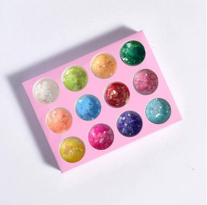 12 Colors Holographic Nail Glitter Mask Queen Nepal