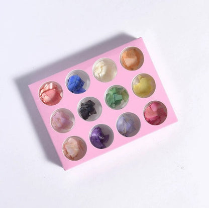 12 Colors Holographic Nail Glitter Mask Queen Nepal