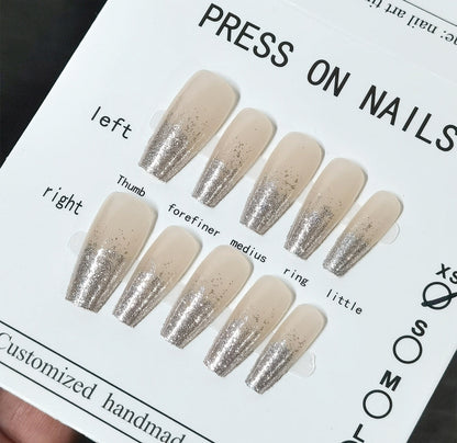 Pre Shape Ombre Press On Tips Nail Mask Queen Nepal