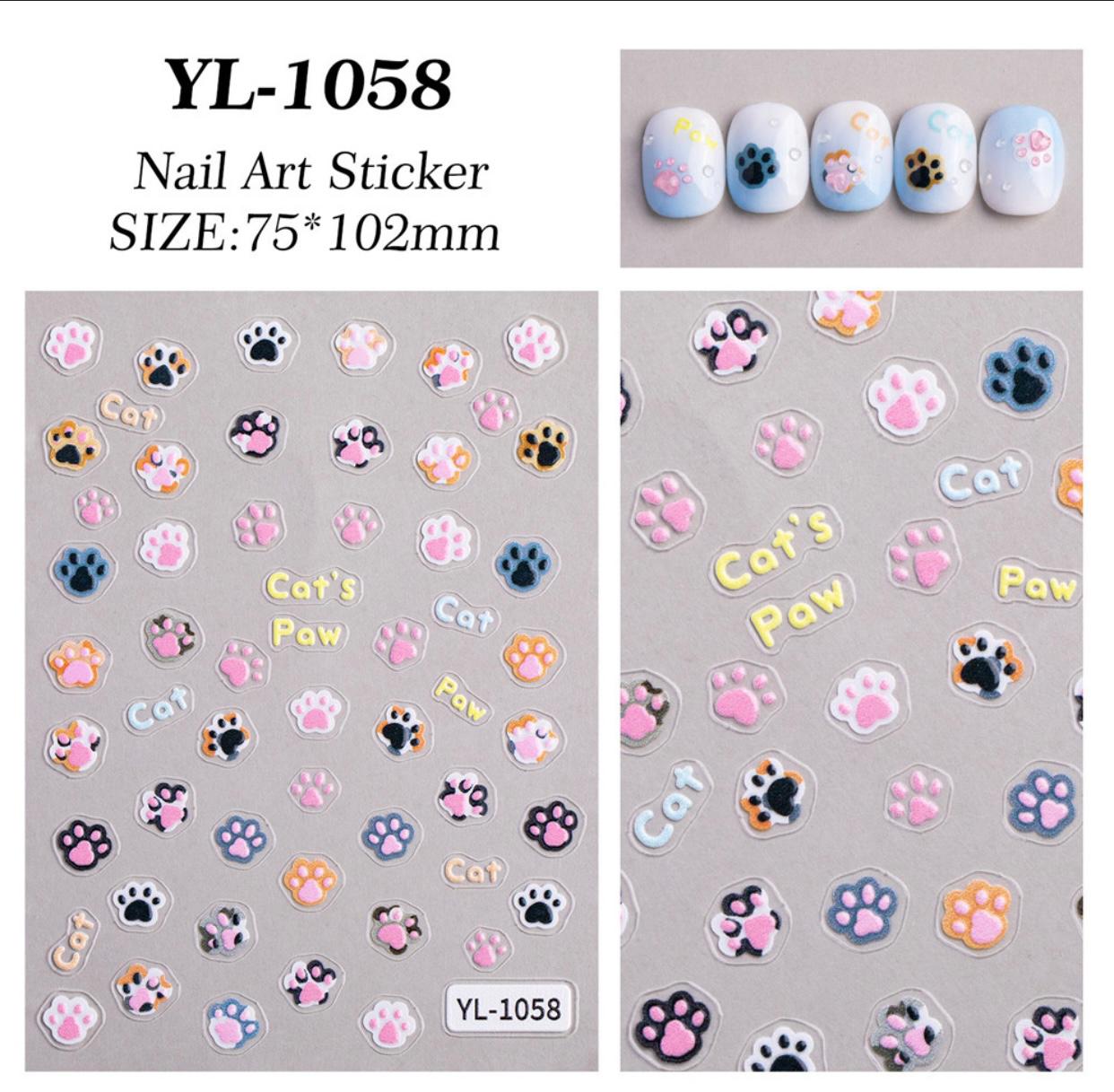 MOSR Nail Art Animal Print Sticker For Nails Mask Queen Nepal