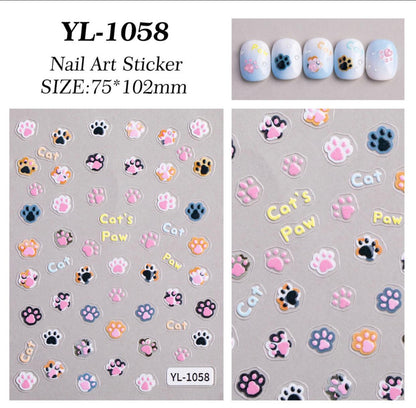 MOSR Nail Art Animal Print Sticker For Nails Mask Queen Nepal