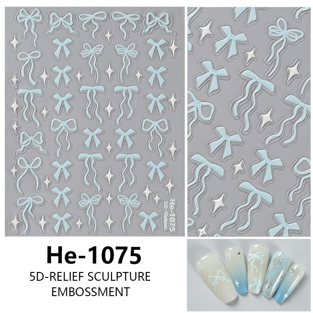 MOSR Nail Art Bow DIY Sticker For Nails Mask Queen Nepal