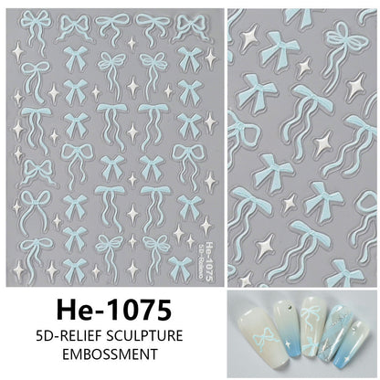 MOSR Nail Art Bow DIY Sticker For Nails Mask Queen Nepal