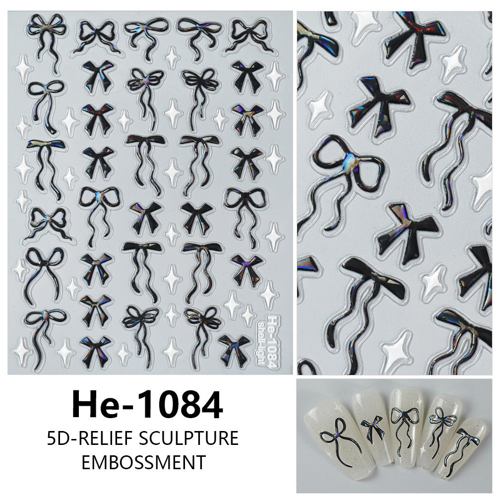 MOSR Nail Art Bow DIY Sticker For Nails Mask Queen Nepal