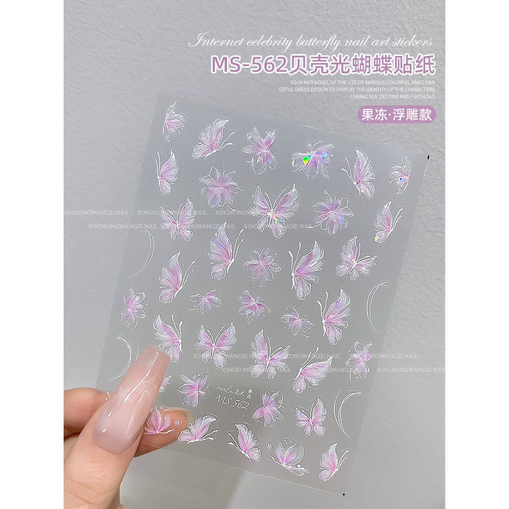 MOSR Nail Art Butterfly DIY Sticker For Nails Mask Queen Nepal