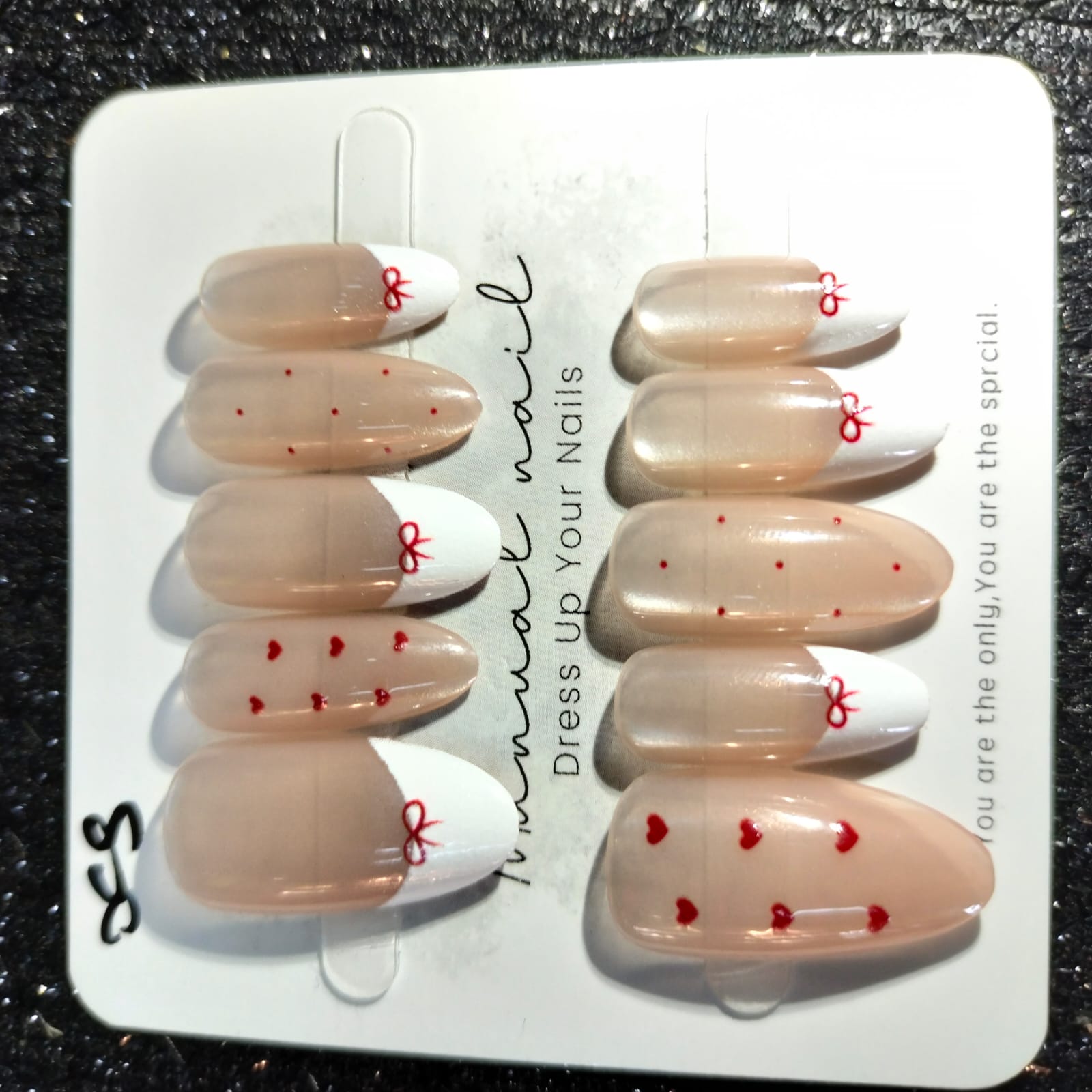 Z010 Press On Nails Square Coffin Shape Easy Beauty Nepal