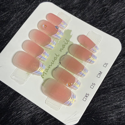Press On Nails 10Pcs Code-EB Easy Beauty Nepal