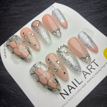 Press On Nails 10Pcs Code-Number (000+) Easy Beauty Nepal