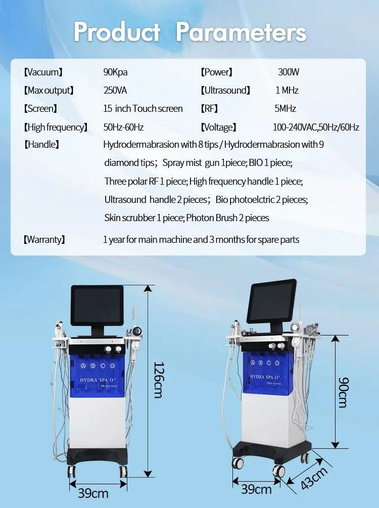 14 in 1 Microdermabrasion Hydrafacial Machine Mask Queen Nepal