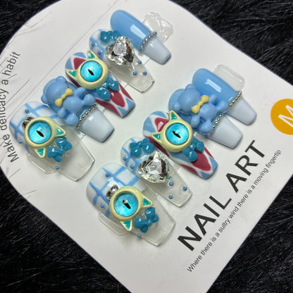 Press On Nails 10Pcs Code-Number (1000+) Easy Beauty Nepal