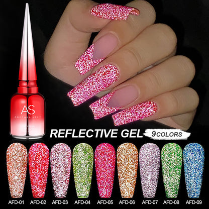 AS Reflective Gel AFD Code Nail Gel Polish 15ml