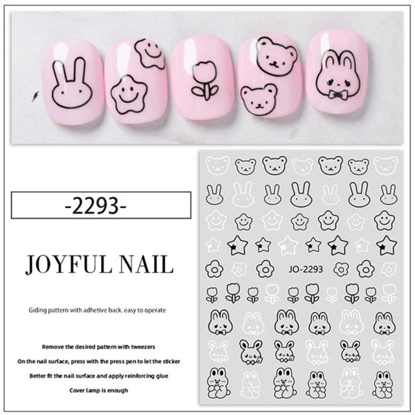 Joyful Nail Art Sticker Mask Queen Nepal